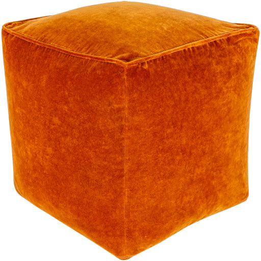 Luxurious Cotton Velvet Pouf