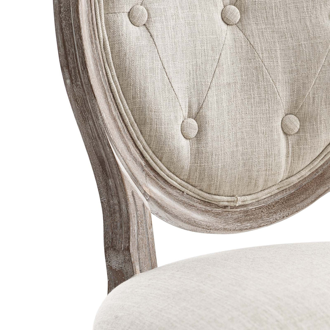 Sirea Vintage Dining Side Chair - Beige