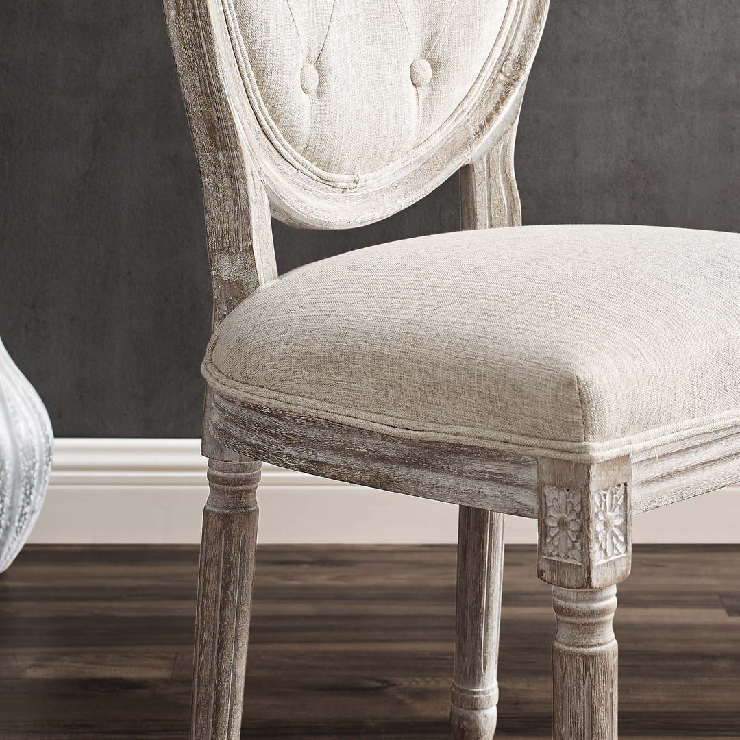 Sirea Vintage Dining Side Chair - Beige
