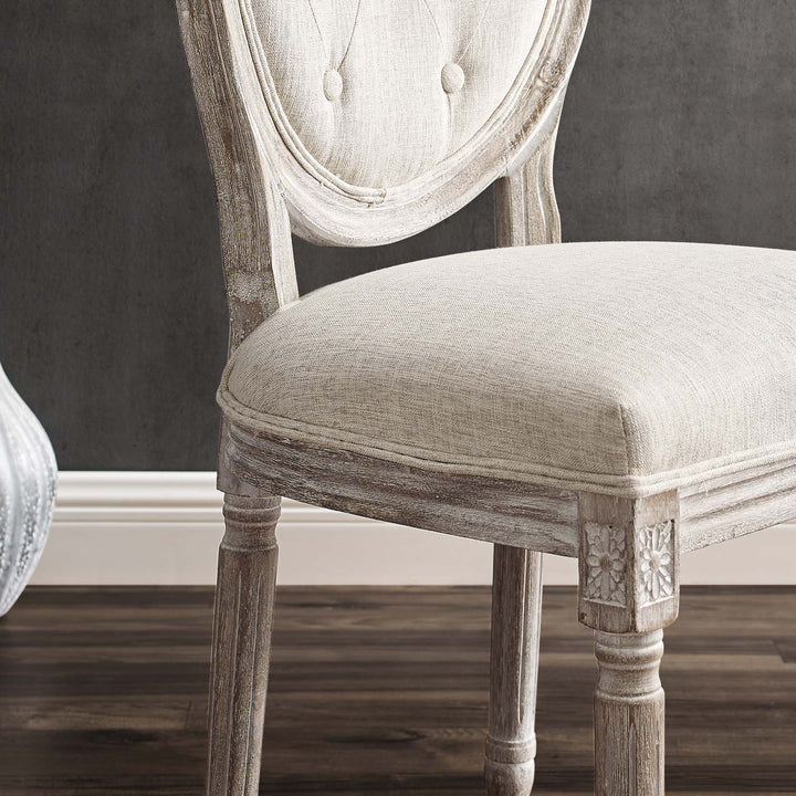 Sirea Vintage Dining Side Chair - Beige