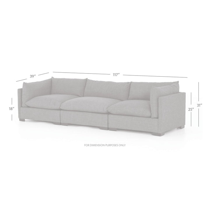 Woodland 3-Piece Sectional