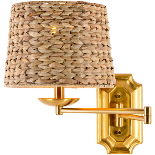 Sophia's Serene Rattan Sconce