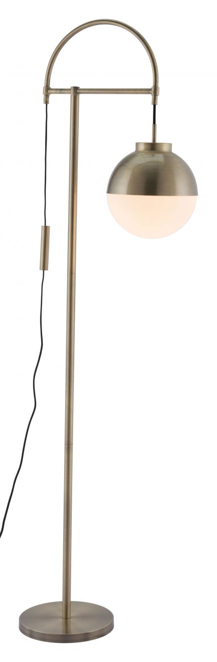 Hale White & Bronze Floor Lamp