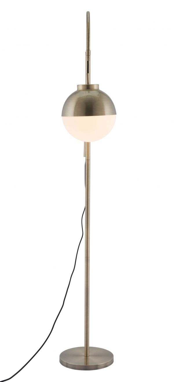 Hale White & Bronze Floor Lamp