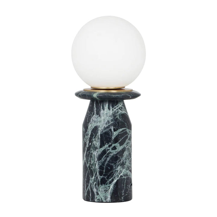 Green Marble Globe Table Lamp