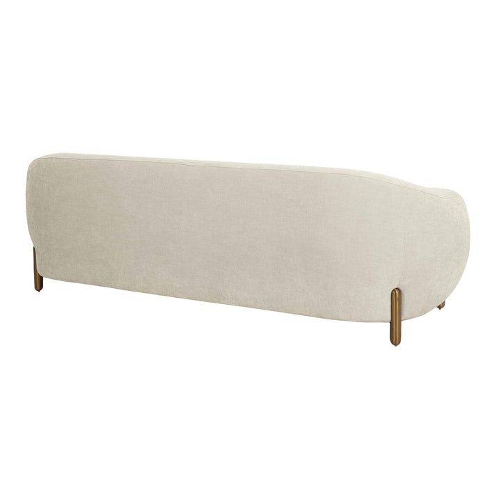 Olivia Cream Chenille Textured Sofa
