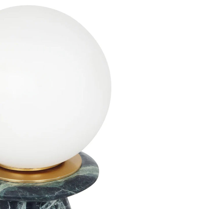 Green Marble Globe Table Lamp