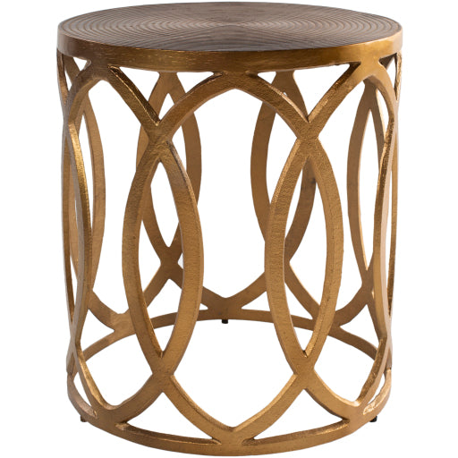 Modern Industrial 18"H x 16"W x 16"D Earnshaw Table
