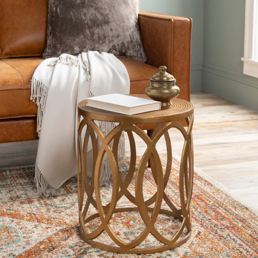 Modern Industrial Aluminum End Table
