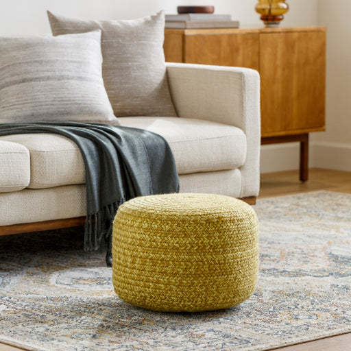 Serene Textures Pouf
