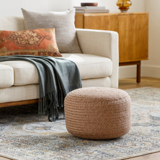 Cozy Recycled Pouf for Modern Spaces