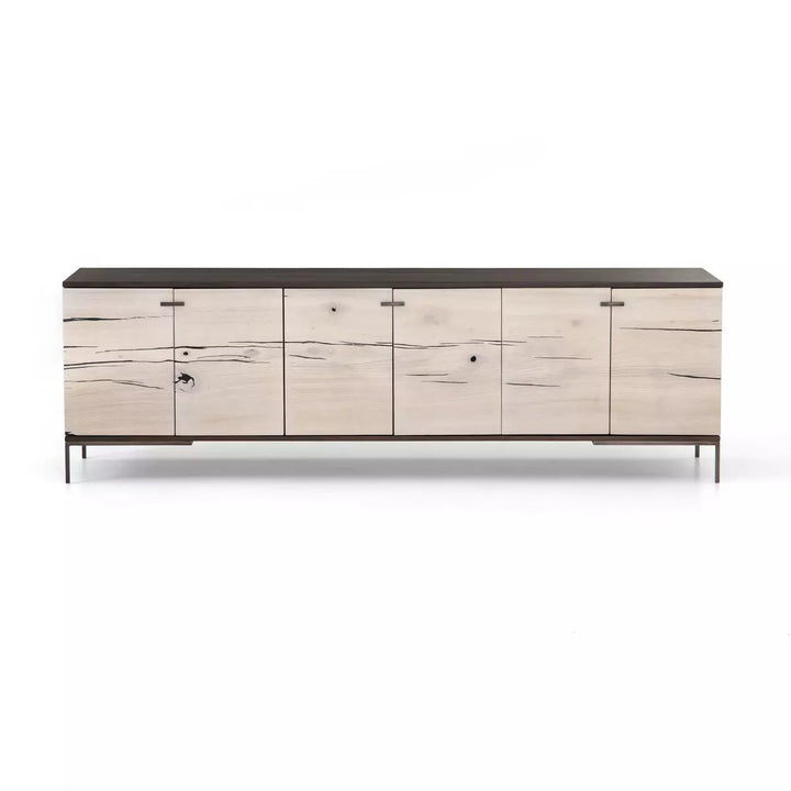 Curo Media Console - Bleached
