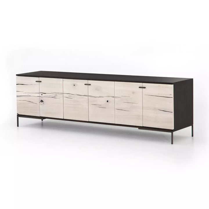 Curo Media Console - Bleached