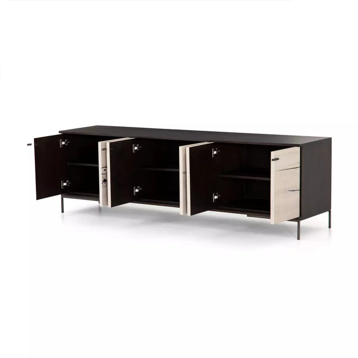 Curo Media Console - Bleached