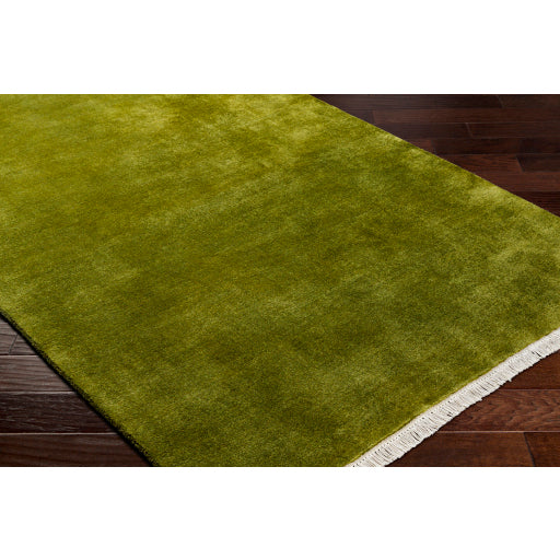 Evergreen Elegance Handwoven Runner Rug