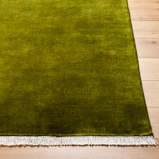 Evergreen Elegance Handwoven Runner Rug
