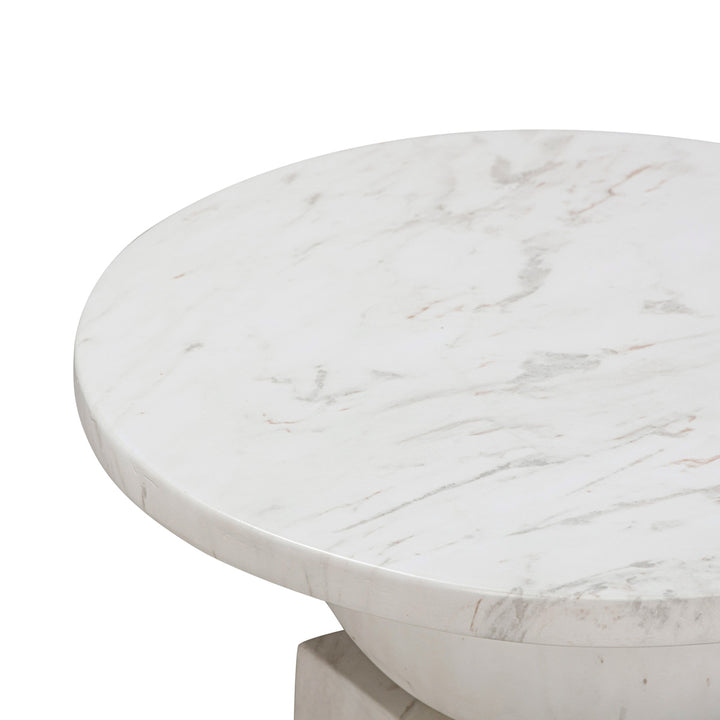 Mod Marble Print Side Table