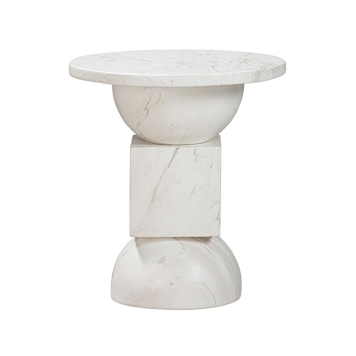 Mod Marble Print Side Table