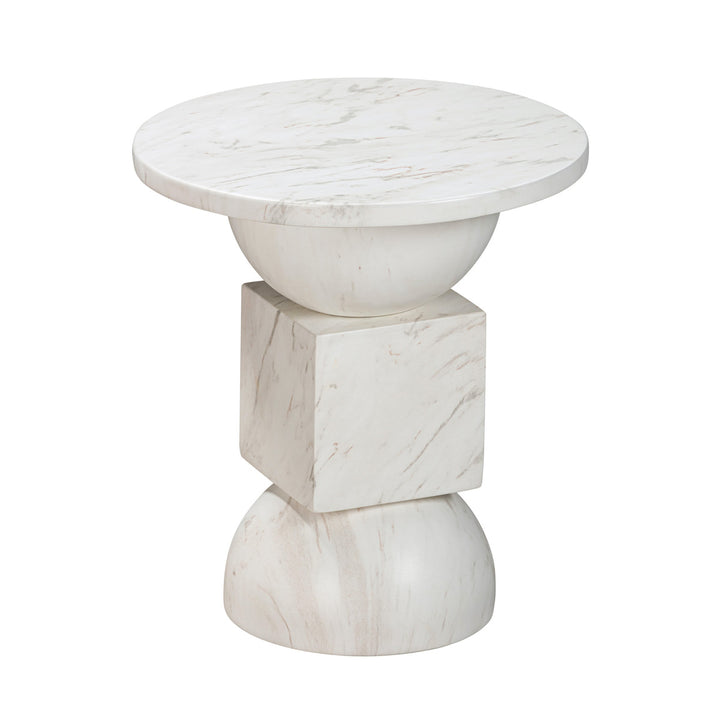 Mod Marble Print Side Table