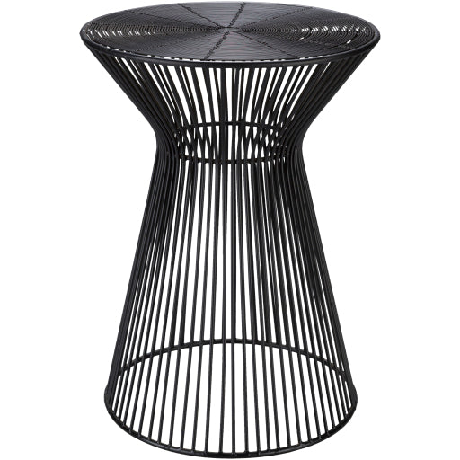 Modern Accent Piece - 18H x 14W x 14D Metal End Table