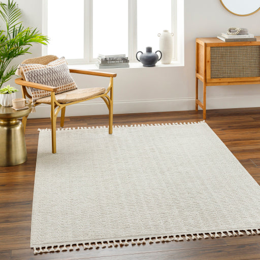 Finland Floral Motif Machine Woven Rug