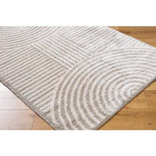 Fossay Shimmer Swirl Machine Woven Rug