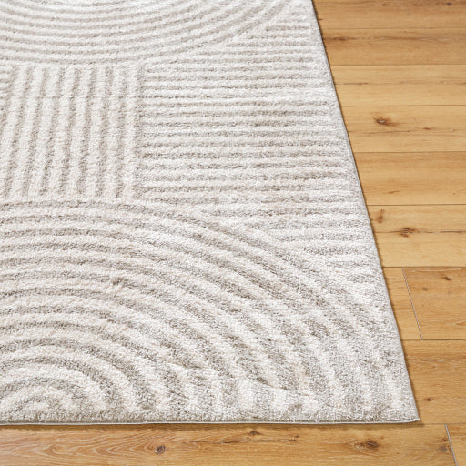 Fossay Shimmer Swirl Machine Woven Rug
