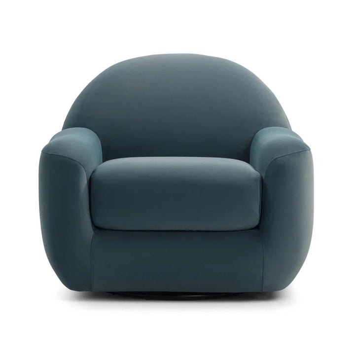 Santiago Teal Velvet Swivel Chair