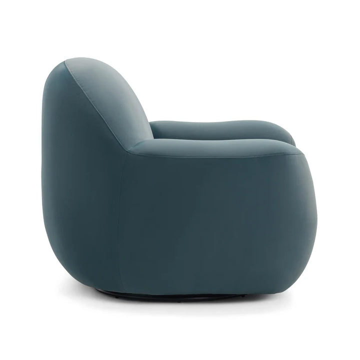 Santiago Teal Velvet Swivel Chair