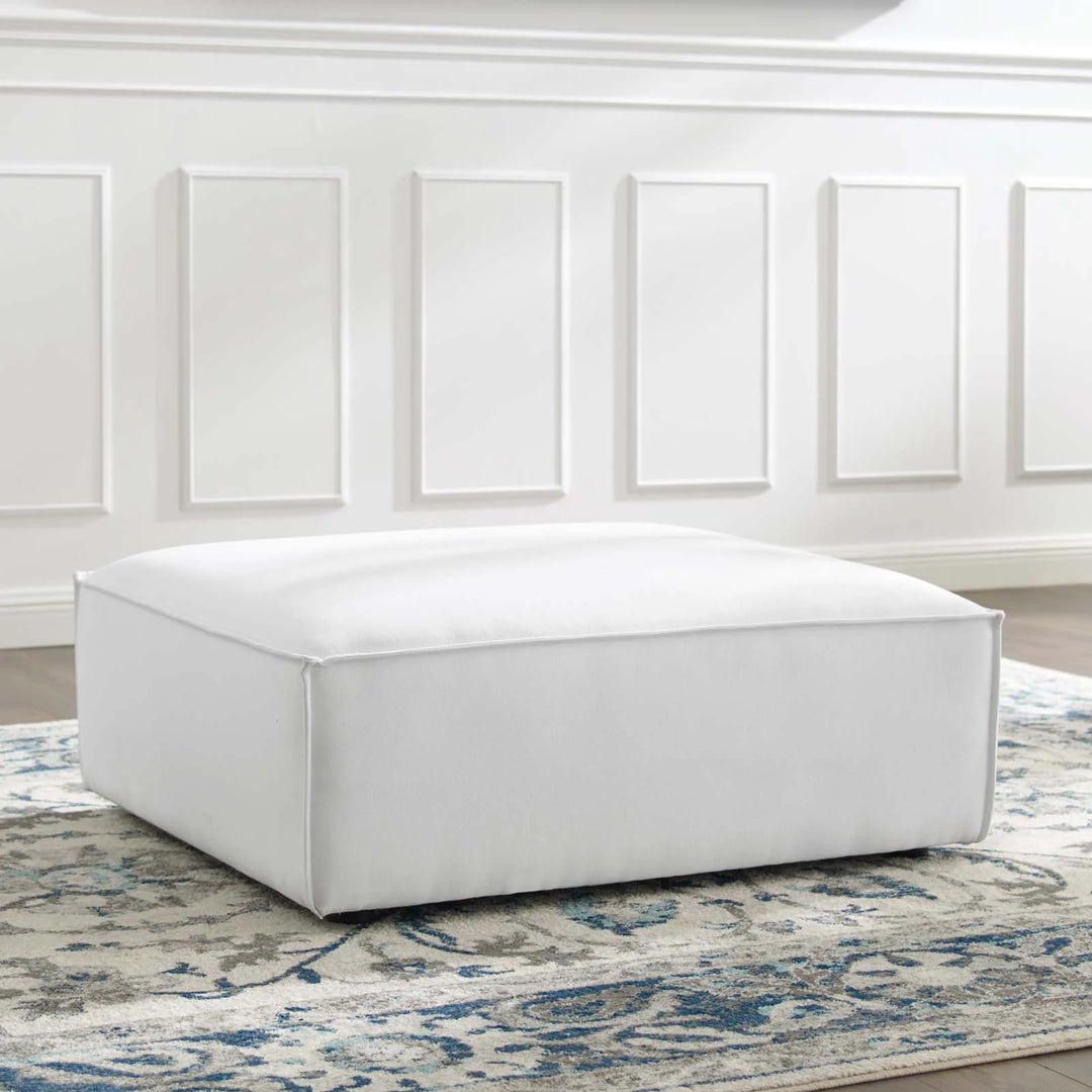 Tressor Ottoman - White