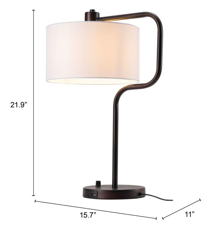 Mendra White Table Lamp