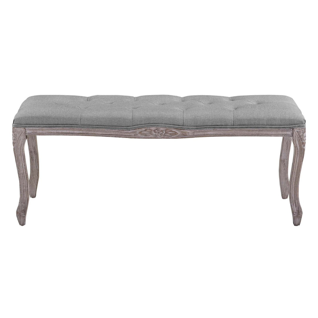 Leage Fabric Bench - Gray