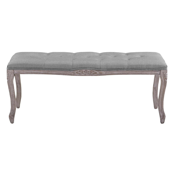 Leage Fabric Bench - Gray