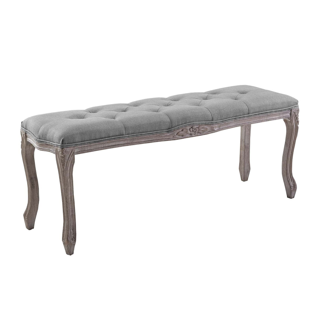 Leage Fabric Bench - Gray