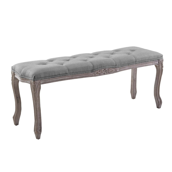 Leage Fabric Bench - Gray