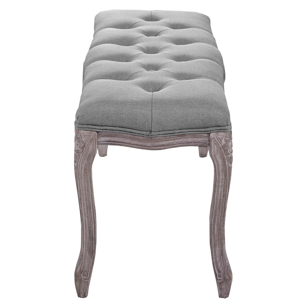Leage Fabric Bench - Gray
