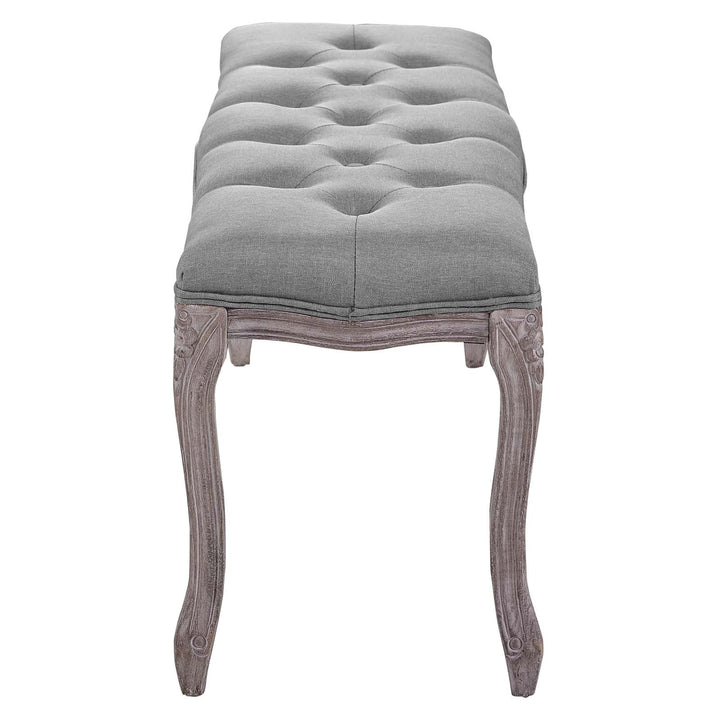 Leage Fabric Bench - Gray