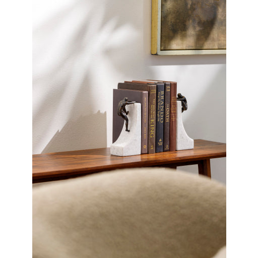 Sage Wisdom Bookend - Modern Elegance for Your Shelves