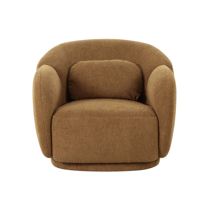 Kristy Brown Boucle Accent Chair