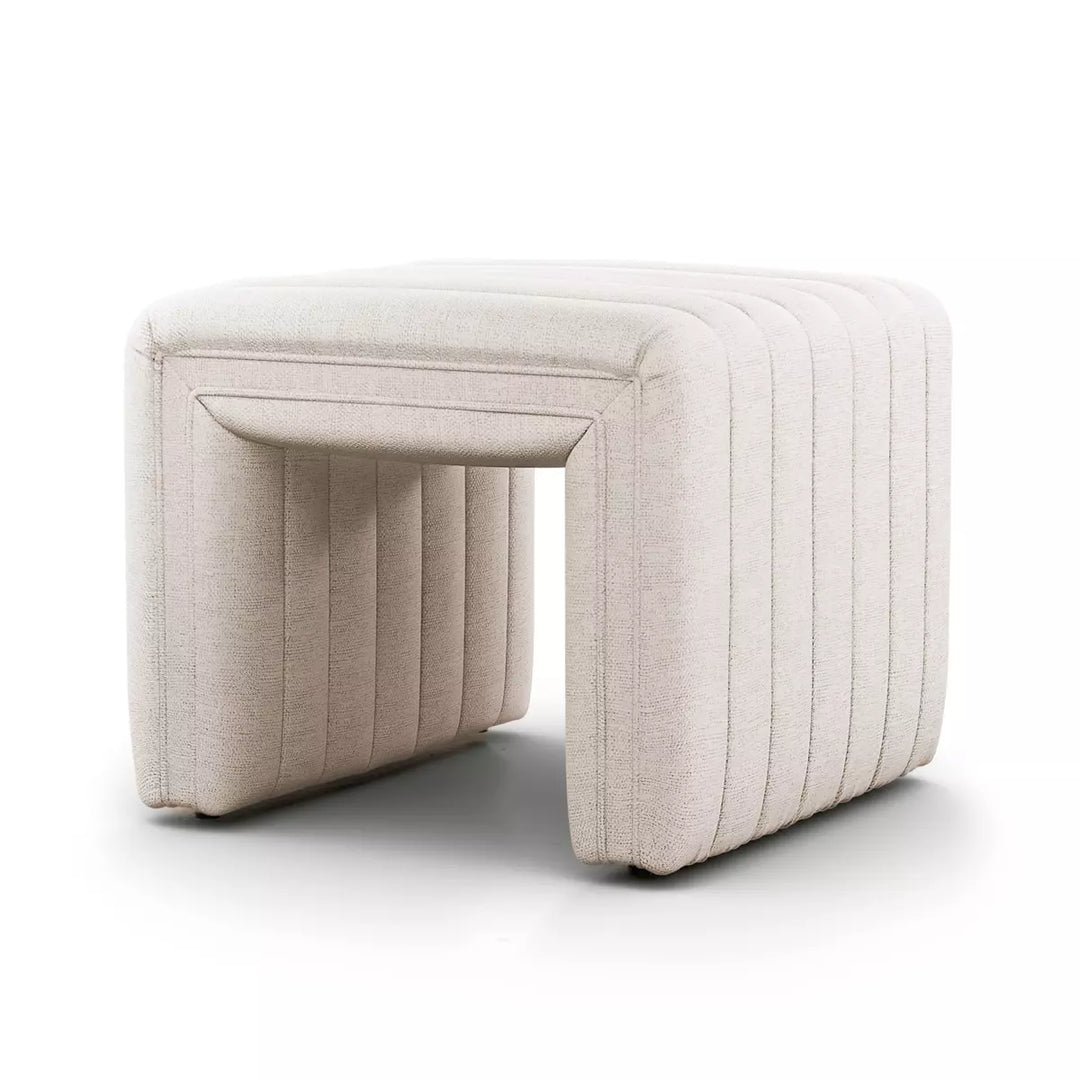 August Ottoman in Cream
