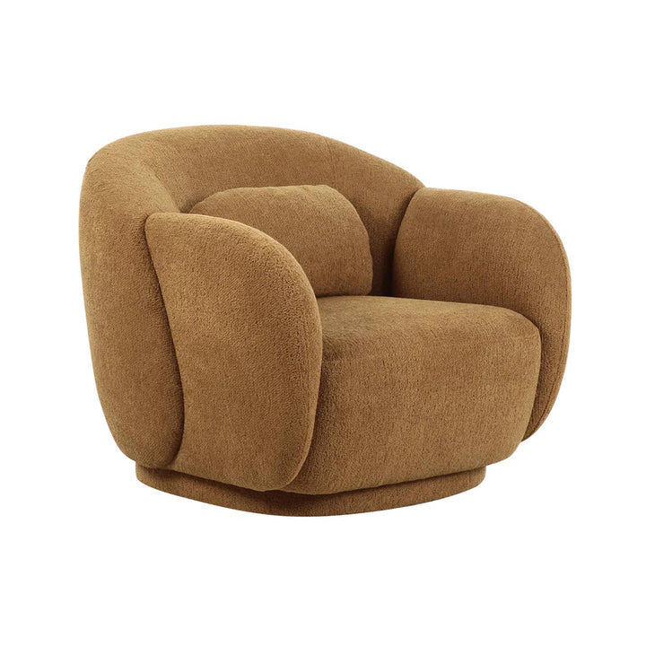 Kristy Brown Boucle Accent Chair