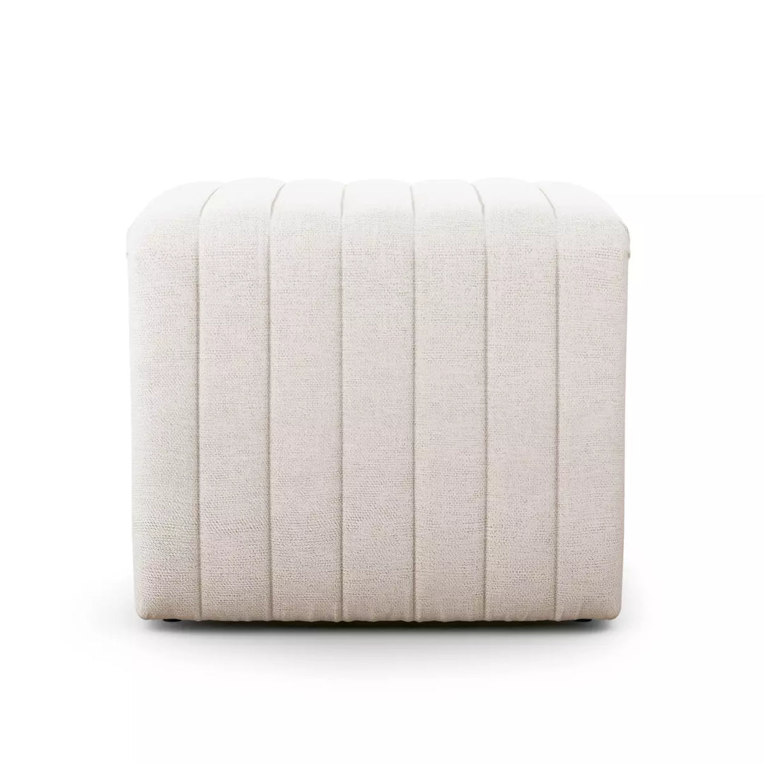 August Ottoman in Cream
