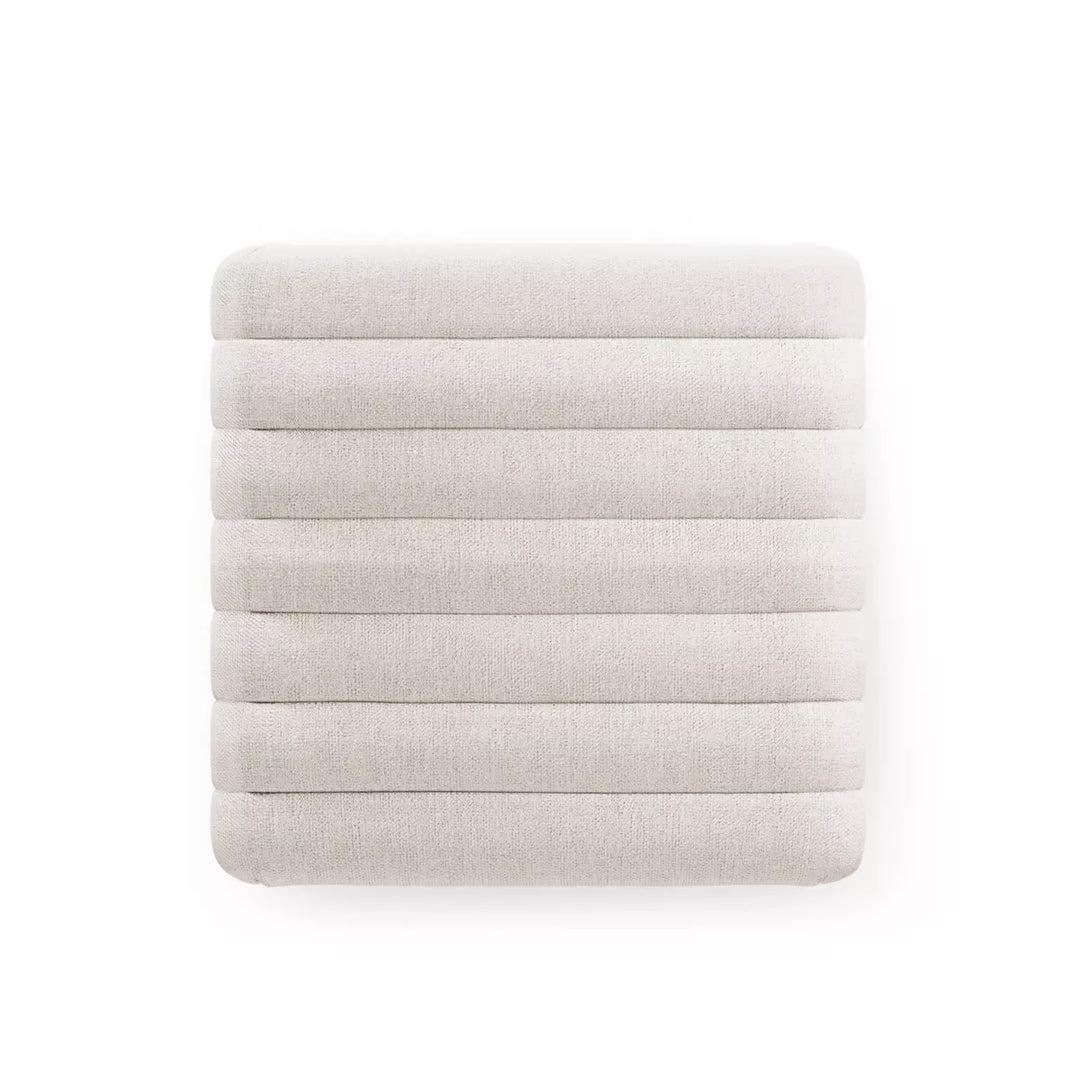 August Ottoman in Cream