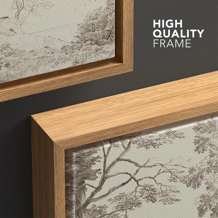 Detailed Branch Illustration with Landscape Modern Art By wall26