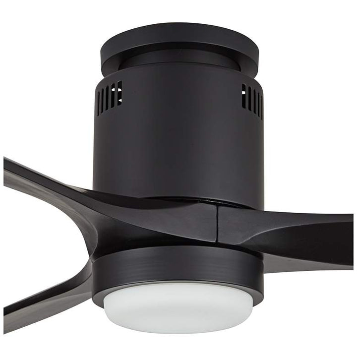 Windspun Matte black LED DC Hugger Ceiling Fan
