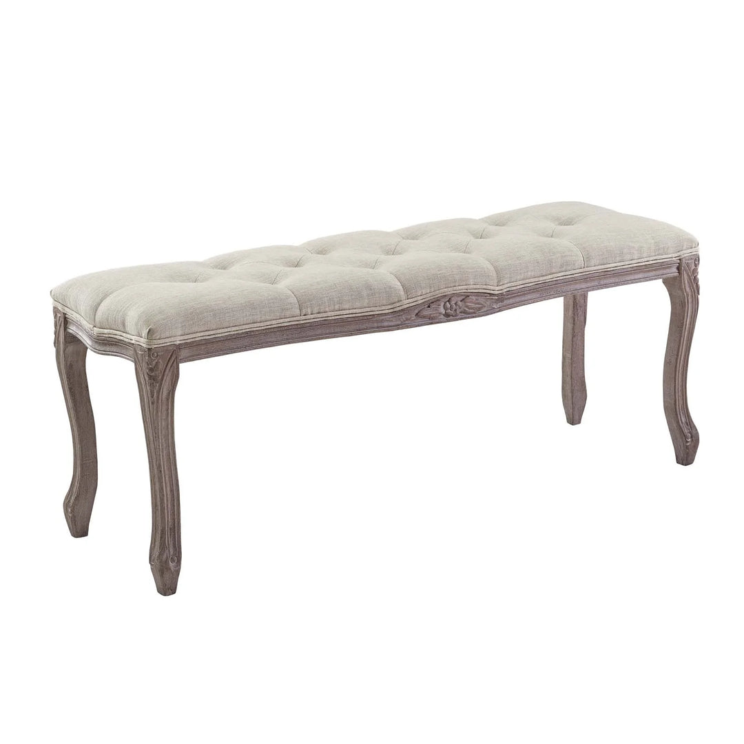 Leage Fabric Bench - Beige
