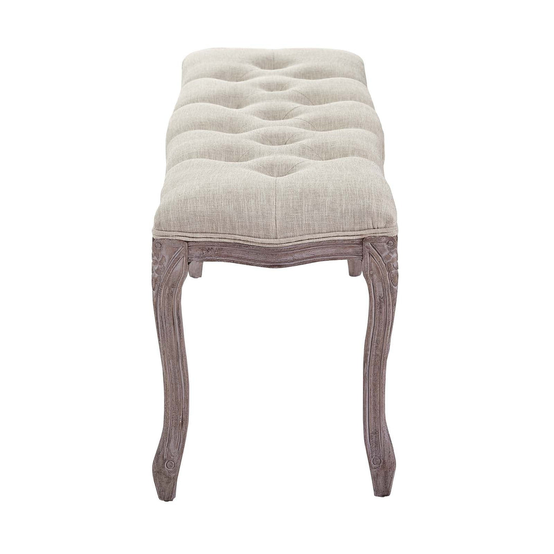 Leage Fabric Bench - Beige