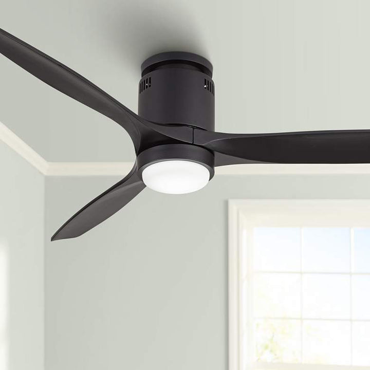 Windspun Matte black LED DC Hugger Ceiling Fan