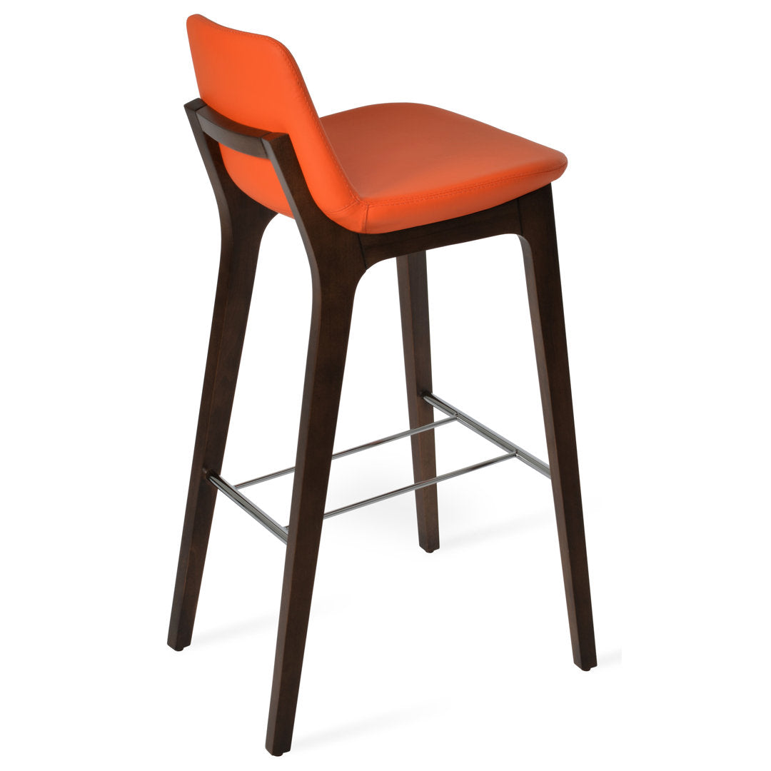Pera HB Wood Bar & Counter Stool sohoConcept Color: Orange Seat Height: Bar Stool (29" Seat Height)
