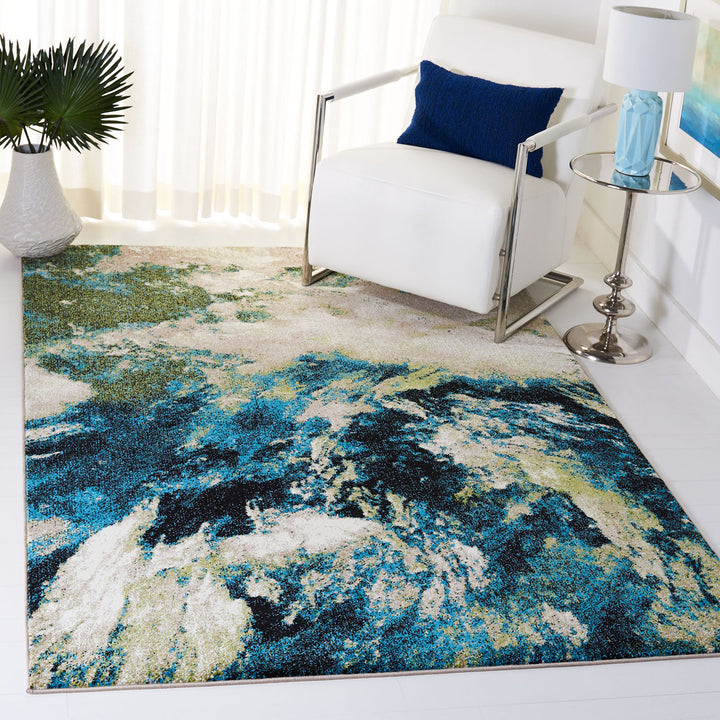 Dowlen Performance Abstract Rug 17 Stories Rug Size: Rectangle 6'7" x 9'